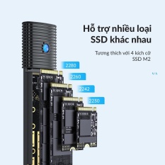 [HCM] Hộp box ổ cứng di động Orico SSD M.2 PCIe NVMe to Type C đa năng cho cả ổ cứng M2 SATA và PCIe NVME