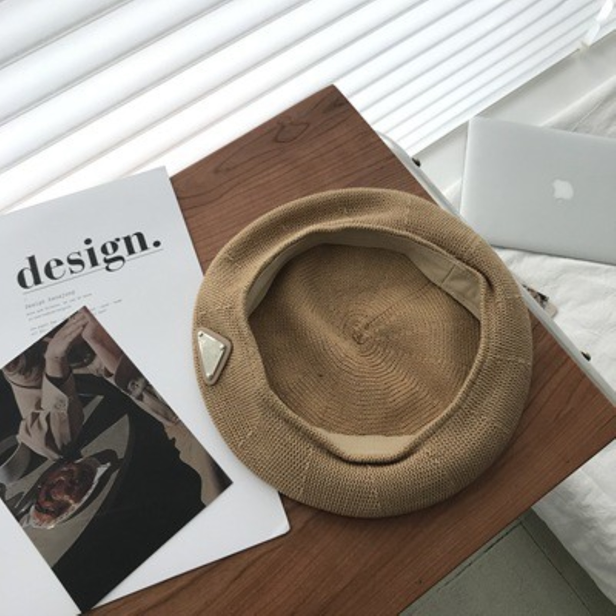❏▪ Mũ beret MG STUDIO “WMBABY” chất liệu sợi cotton