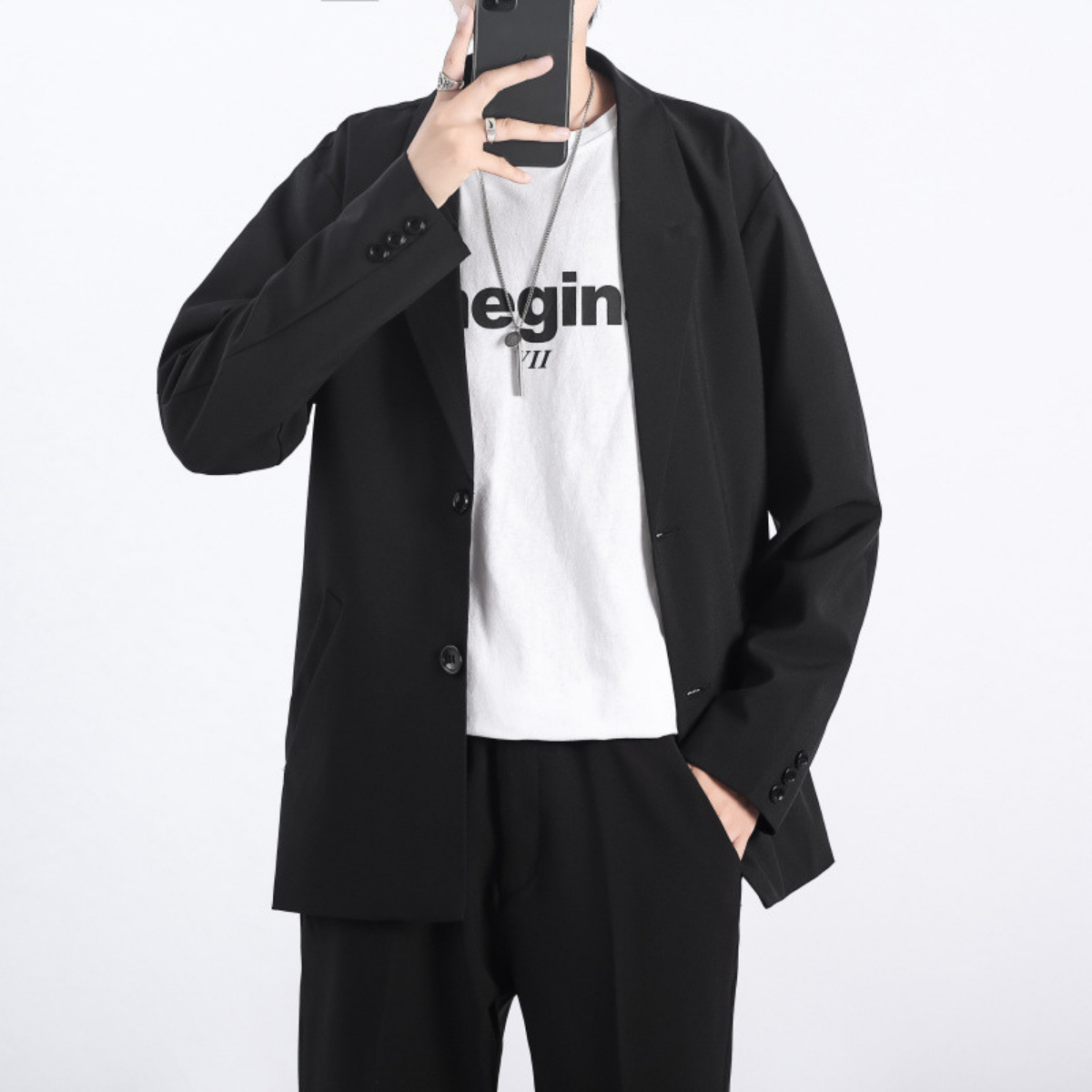 Áo blazzer nam, áo khoác form rộng phong cách thời trang Unisex Hàn Quốc