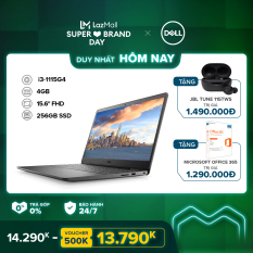 [SIÊU SALE 99] Laptop Dell Inspiron 3501 15.6 inches FHD (Intel / i3-1115G4 / 4GB / 256GB SSD / Win 10 Home SL) l Black l P90F005DBL l HÀNG CHÍNH HÃNG