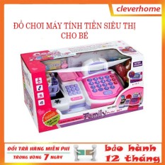 Đồ chơi máy tính tiền siêu thị dùng pin có kèm giỏ hàng