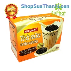 Trà sữa trân châu Hillway hộp 8 gói + Gói trân châu kèm theo