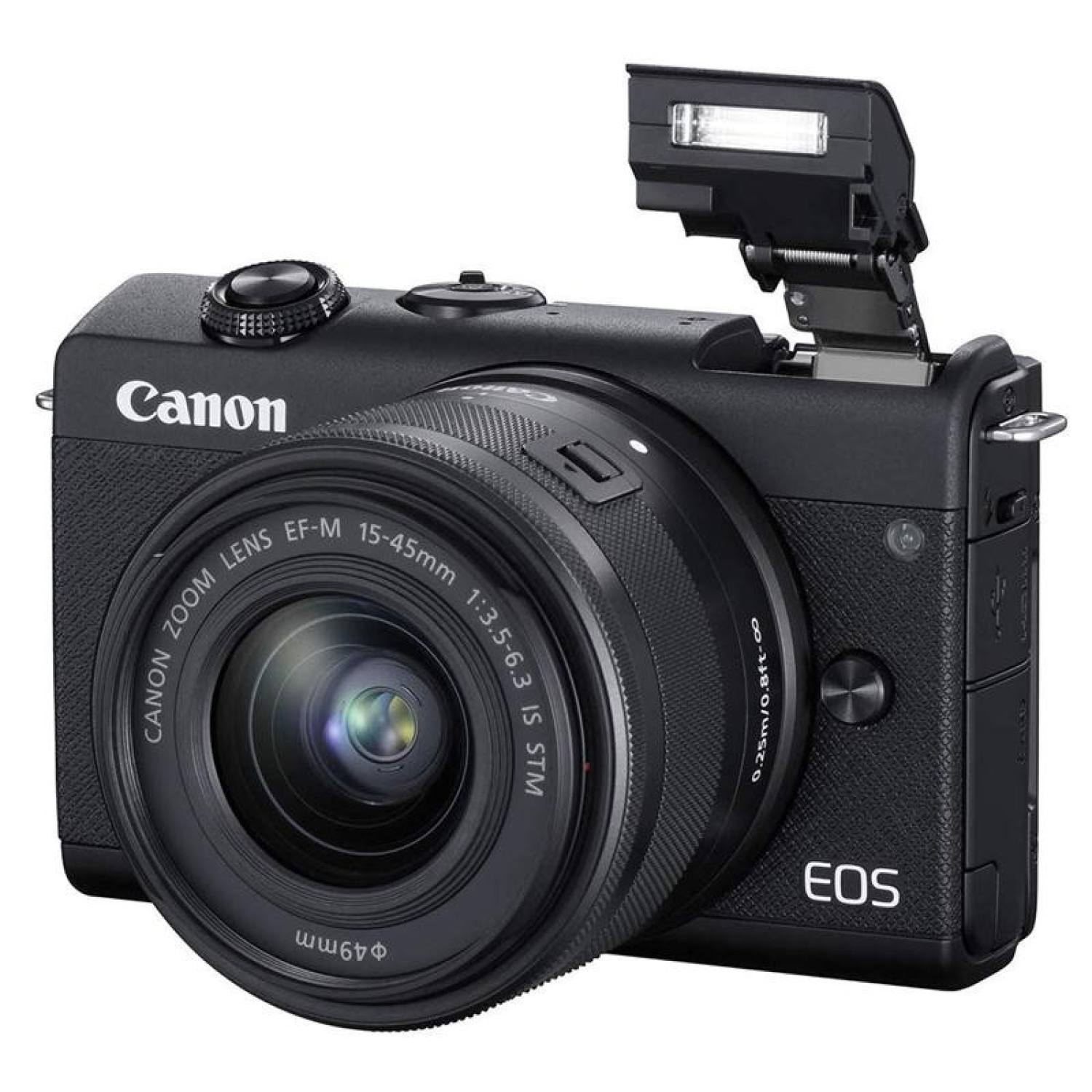 Máy ảnh Canon EOS M200 kit 15-45 BK/WH (Đen/Trắng) – Hàng Chính Hãng Lê Bảo Minh