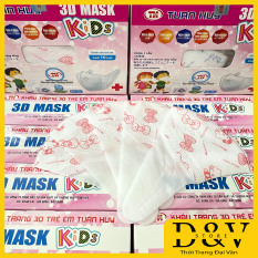 Khẩu trang 3D Mask Trẻ Em (Trẻ từ 1-10 tuổi) hộp 50 cái kháng khuẩn, có Logo, tem niêm phong, đạt tiêu chuẩn ISO và kiểm định Bộ Y Tế, Khẩu trang y tế 3D Mask, Khẩu trang trẻ em