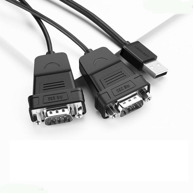 Cáp USB to 2 RS232 ( USB to 2 Com) Ugreen 30769 cao cấp