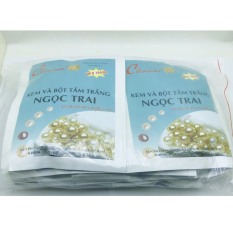 Kem và bột tắm trắng Ngọc trai Chenmai 150g (Xanh – Trắng)