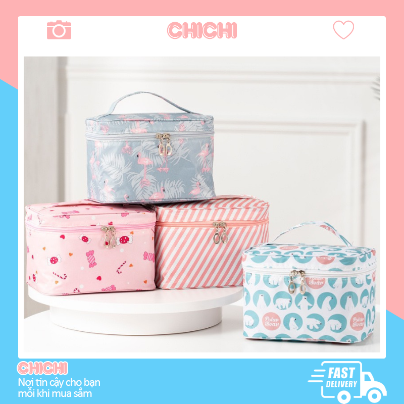 Túi đựng mỹ phẩm cao cấp đẹp nhỏ gọn cute ChiChi TCN08