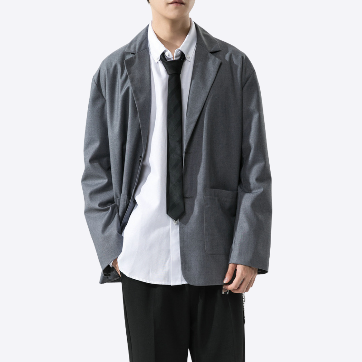 Áo blazzer nam, áo khoác form rộng phong cách thời trang Unisex Hàn Quốc