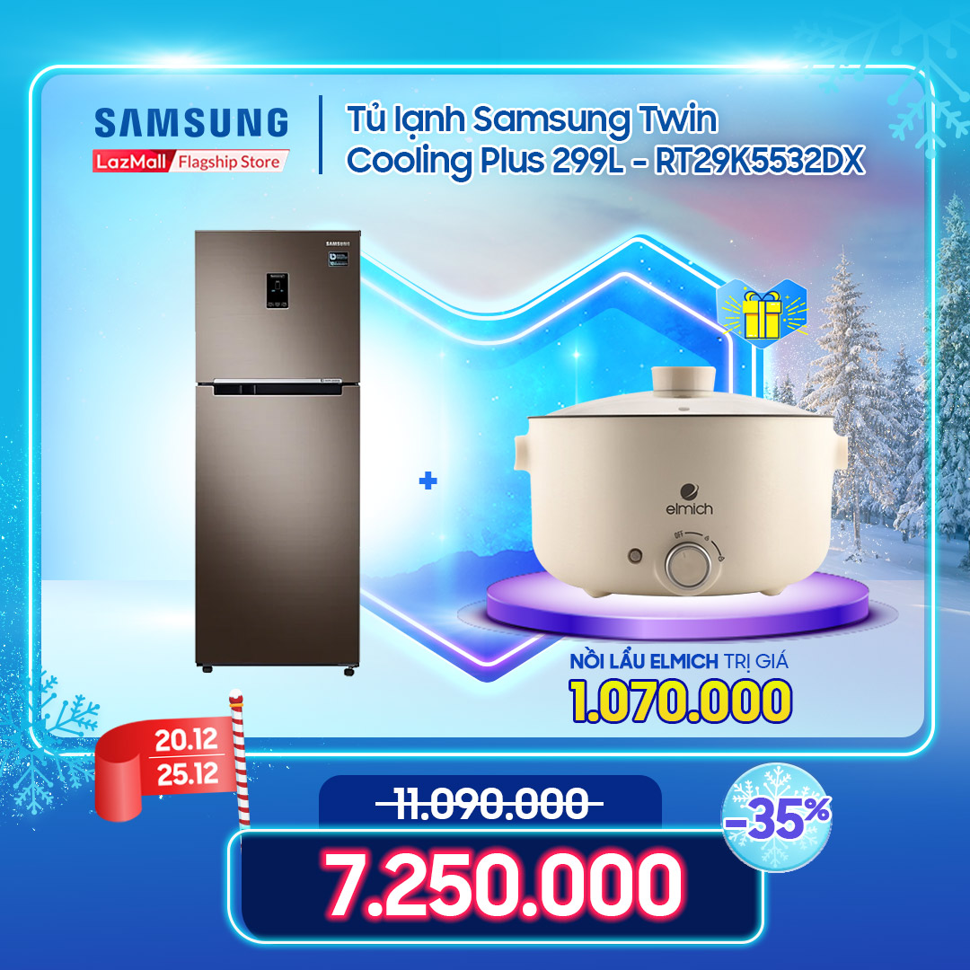Tủ lạnh Samsung Twin Cooling Plus 299L - RT29K5532DX - REF