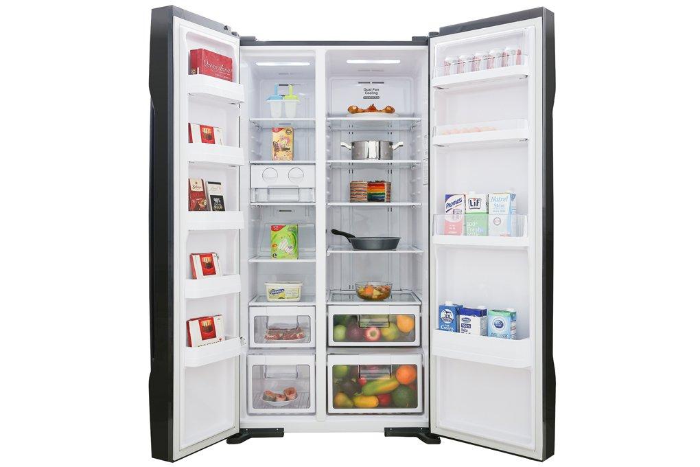 [Trả góp 0%]Tủ lạnh Hitachi R-FS800PGV2(GBK) 605L