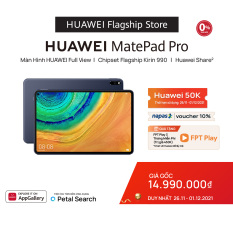 TRẢ GÓP 0% | Máy tính bảng Huawei MatePad Pro (6GB/128GB) | Chip Kirin 990 | Hiệu ứng âm thanh Histen 6.0 | Màn hình Huawei FullView 10.8 Inch | Viền màn hình siêu mỏng 4,9 mm