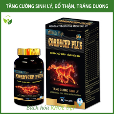 Tinh chất Hàu biển Tảo biển đỏ Cordycep Plus tăng cường sinh lý nam, bổ thận tráng dương, giảm đau lưng mỏi gối – Hộp 30 viên thành phần nhung hươu, nhân sâm, ba kích, câu kỳ tử