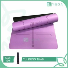 Thảm Tập Yoga Định Tuyến Hebeyoga Pu Cao Su 5mm Cao Cấp Kèm Túi