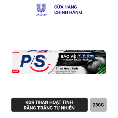 Kem Đánh Răng P/S Bảo vệ 123 Than Hoạt Tính 230g