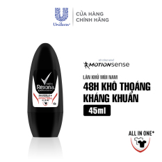 Lăn khử mùi Nam Rexona Men Invisible & Antibacterial (45ml)