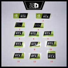 Sticker (Hình dán) NVIDIA GEFORCE RTX trang trí PC/Laptop
