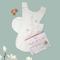 Nhộng chũn quấn ủ kiêm túi ngủ và quấn ủ tay 100% Cotton cho bé sơ sinh Tinylove luyện bé ngủ easy