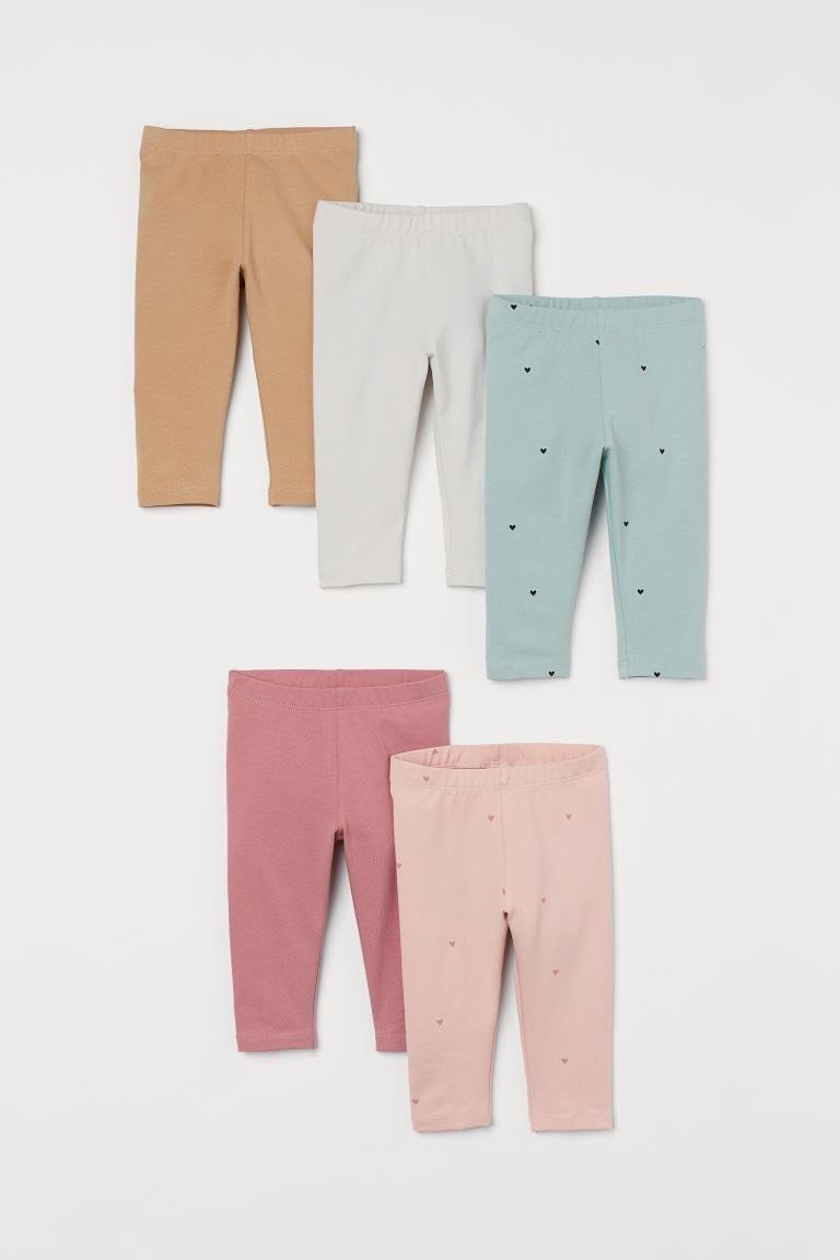 COMBO 5 QUẦN LEGGING TRÁI TIM CHO BÉ
