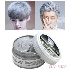 Sáp Vuốt Tóc Màu Xám Khói KALANXUAN 100g Nhuộm Đổi Màu Tạm Thời