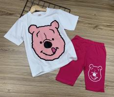 Bộ ngố thun cotton in hình hoạt ình siêu xinh size đại cho bé lớn từ 22 đến 40kg – Bộ quần áo trẻ em
