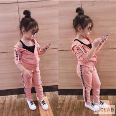 Bộ quần áo khoác thể thao cho bé gái (Vui lòng đọc kỹ hướng dẫn chọn size – Có size 7-20kg)