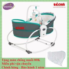 Nôi em bé, Nôi rung, bập bênh 5 trong 1 TẶNG MÀN Mastela (Mẫu mới 2019)