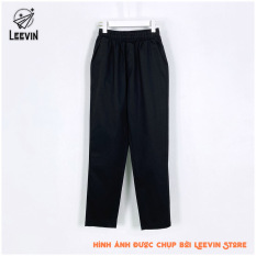 Quần Baggy Nam Nữ Kaki Ống Suông UNISEX Pants Basic kiểu quần kaki nam quần kaki nữ thun màu đen và màu be tan chất quần baggy kaki nam ống đứng vải co dãn mặc thoải mái vận động quần dài kaki quần kaki nam dáng suông Leevin Store