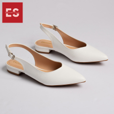 Giày nữ, giày cao gót slingback Erosska mũi nhọn cao 2cm thời trang kiểu dáng basic – EL001 (WH)