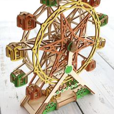 Đồ chơi lắp ráp gỗ 3D Mô hình Lucky Ferris Wheel
