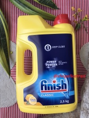 Bột rửa chét bát Finish Classic Hương Chanh 2.5kg Chuyên Dùng Cho Máy Rửa Chén Bát, sx: 04.2020
