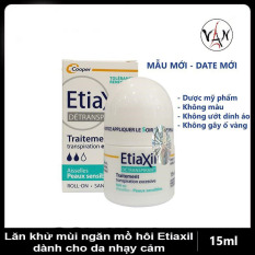 [ Tem Chính Hãng] Lăn Khử Mùi Etiaxil Ngăn Ngừa Mồ Hôi Dành Cho DA NHẠY CẢM Không Ướt Dính Áo Hay Gây Ố Vàng 15Ml