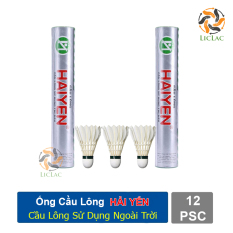 Ống cầu lông Hải Yến 12 quả ( Bạc Dài ) hàng Việt Nam chất lượng cao, Cầu lông sử dụng ngoài trời – LICLAC