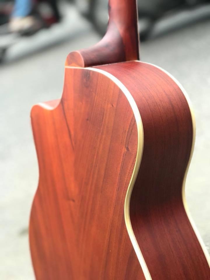 (Miễn Phí Ship) Đàn guitar Acoustic ST-X3 full solid gỗ hồng đào cao cấp chọn lọc có ty chỉnh cần...