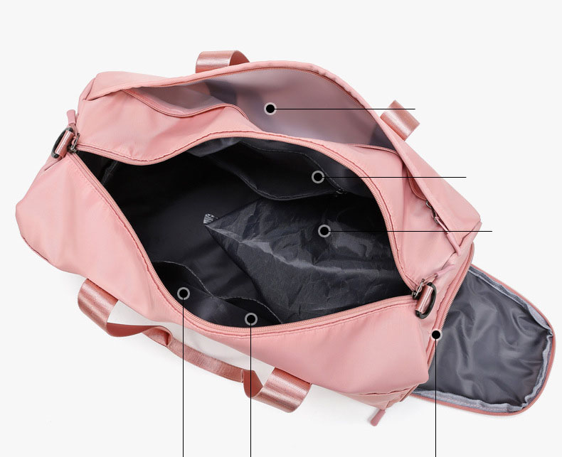 Túi du lịch Tập gym Pink siêu đẹp có ngăn đựng giày cao cấp gsr