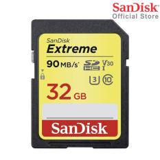 Thẻ Nhớ SDHC SanDisk Extreme U3 V30 600x 32GB 90MB/s SDSDXVE-032G-GNCIN
