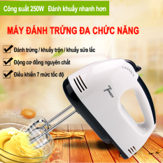 Máy đánh trứng tự động mini Máy đánh kem trứng Dụng cụ làm bánh – Đánh khuấy nhanh, động cơ lõi đồng, điều chỉnh được 7 mức độ