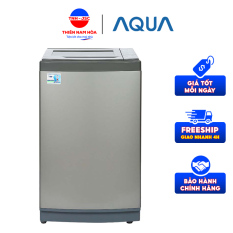 Máy giặt Aqua 8kg AQW-KS80GT – Hàng chính hãng, loại máy cửa trên, lồng đứng, chất liệu lồng giặt bằng thép không gỉ – Bảo hành 24 tháng