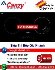 Bếp điện từ đôi Canzy CZ MIX823G nhập khẩu Tây Ban Nha, bếp điện từ, bếp điện từ đôi âm, bếp điện từ đôi, bếp điện từ đôi đức, bếp điện từ đôi nhật, bếp điện từ giá rẻ, bep dien tu gia re, bep dien tu hong ngoai