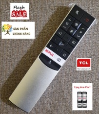 Remote Điều khiển tivi TCL giọng nói Mẫu 2- Hàng mới chính hãng vỏ nhôm cao cấp 100% Tặng kèm Pin