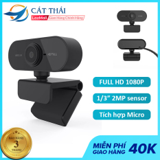 Webcam Cát Thái JD101 FULL HD 1080P cổng kết nối USB dùng được học online, gọi video call, tích hợp sẵn Micro, độ phân giải cao 1920×1080 30FPS, dùng được cho laptop và máy tính bàn