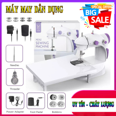 Máy May Đa Năng Có Vắt Sổ Máy May Mini, Máy may mini CMD 202A, TẶNG KÈM HỘP KIM CHỈ 24 MÓN,MÁY may gia đình tiện lợi đẳng cấp .