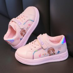 Giày thể thao bé gái in hình công chúa – giày đi học bé gái – Mẫu mới ON66