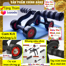 Con lăn tập bụng 4 bánh KÈM THẢM | Con lăng 4 bánh tập bụng | Dụng cụ tập cơ bụng tại nhà 4 bánh Cao Cấp
