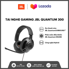 [TẶNG ÁO THUN VÀ NÓN QUANTUM] Tai nghe Gaming JBL Quantum 300 l Công nghệ JBL QuantumSOUND Signature l Phần mềm điều khiển JBL QuantumENGINE PC l Driver 50mm l HÀNG CHÍNH HÃNG