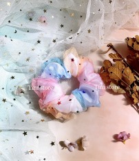 CỘT TÓC ĐEO TAY SCRUNCHIES GALAXY NGÀN SAO- LOẠI ĐẸP SIÊU NHÚN PHỒNG, 20 MÀU THAY ĐỔI HÀNG NGÀY, PHIÊN BẢN LIMITED – PHỤ KIỆN TÓC HÀN QUỐC ULZZANG