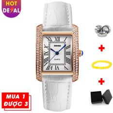 Đồng Hồ Nữ Dây da Thời Thượng SKMEI Chống Nước Siêu Bền BW077