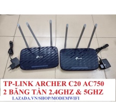 Bộ phát wifi 2 băng tần tplink archer c20 bộ phát wifi TP-Link 5g