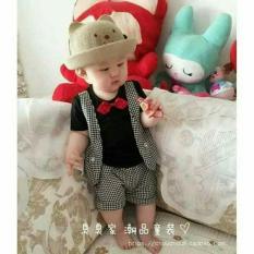 đồ cho bé trai bộ công tử giả vest
