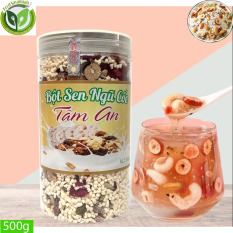 [ HÀNG CHUẨN CTY ] Bột Sen Ngũ Cốc Tâm An Cao Cấp – Giá Cực Rẻ Hũ 500g, Thơm Ngon, Bổ Dưỡng, Vị Ngọt Thanh Mát, Bột Sen Ngũ Cốc Giảm Cân, Đẹp Da, Dùng Cho Người Ăn Kiêng/ Tiểu Đường/ Bà Bầu, Nguyên Liệu Nấu Chè/ Nấu Soup