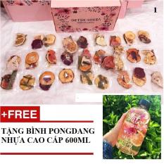 Set Detox liệu trình 30 gói – Tặng 1 bình nhựa Pongdang cao cấp 600ml, Túi vải, hộp